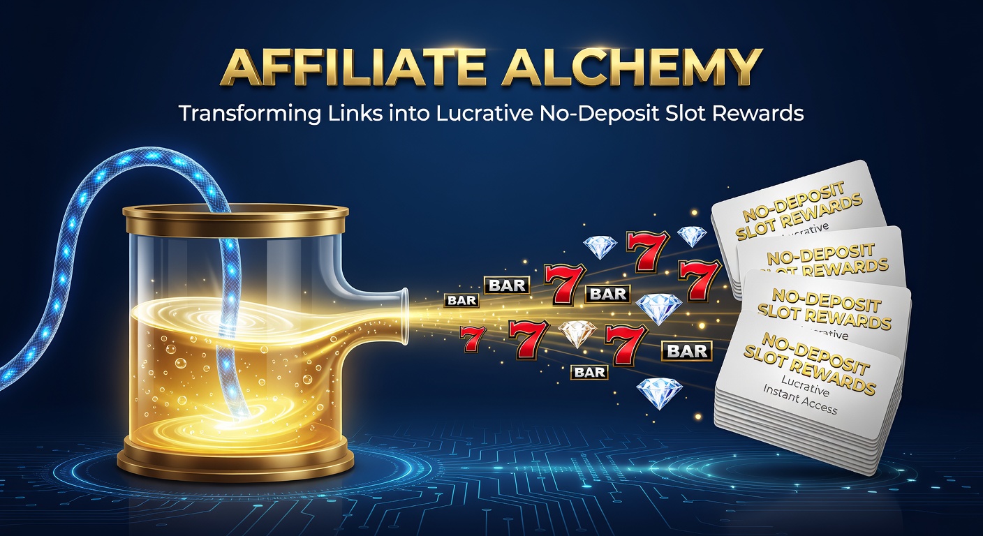 Close-up of a golden slot machine lever with affiliate links glowing like magic potions emerging from the jackpot