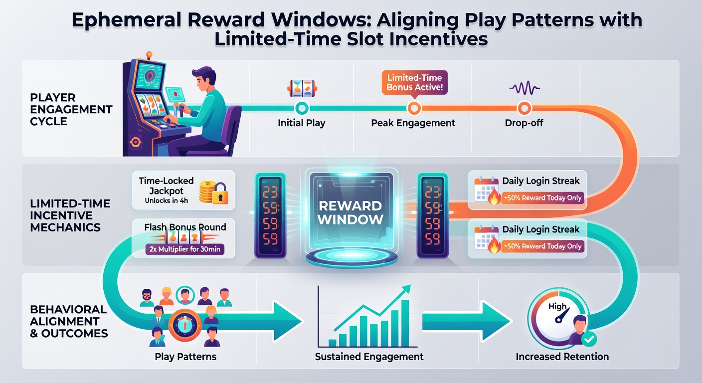 Chart showing alignment of player session patterns with ephemeral slot reward timelines