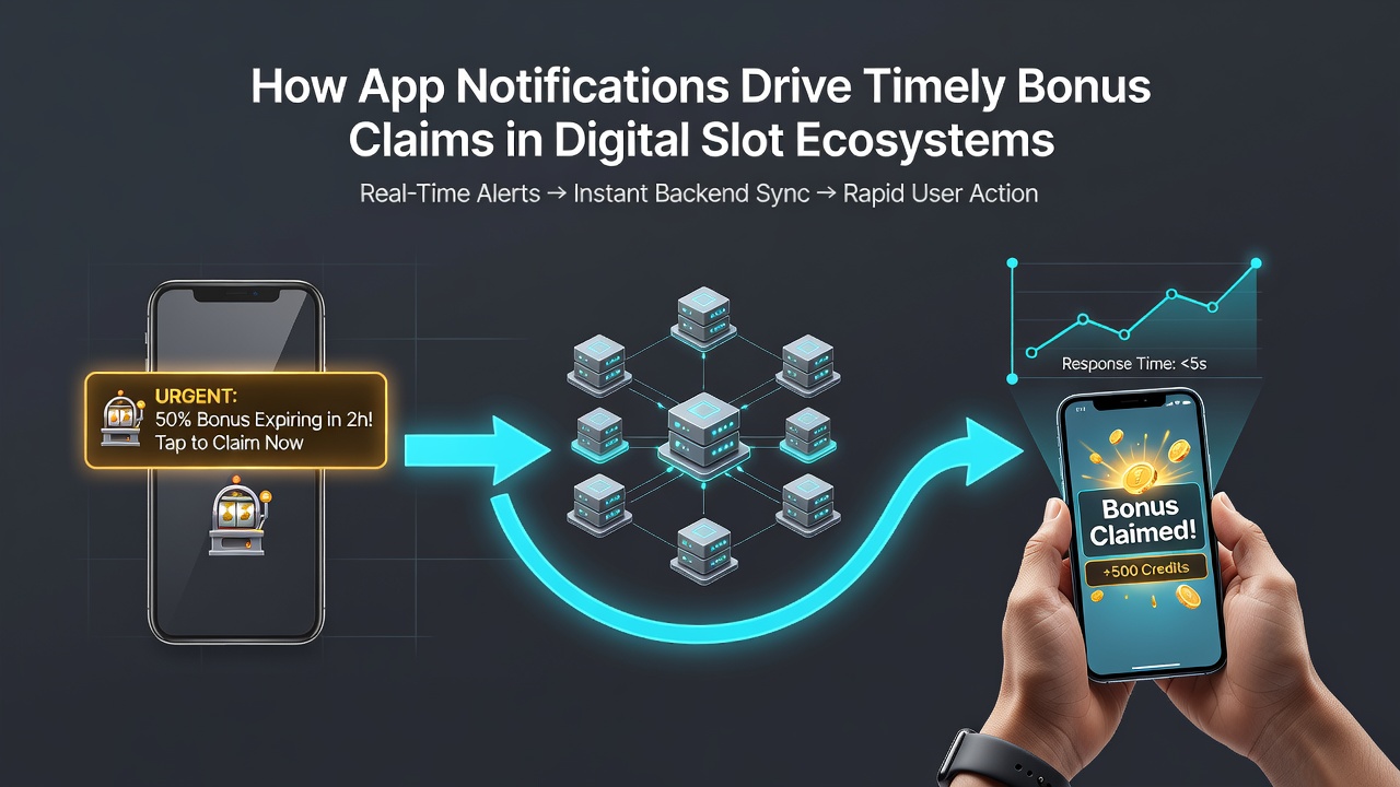 Close-up view of a digital slot dashboard highlighting notification settings and active bonus timers