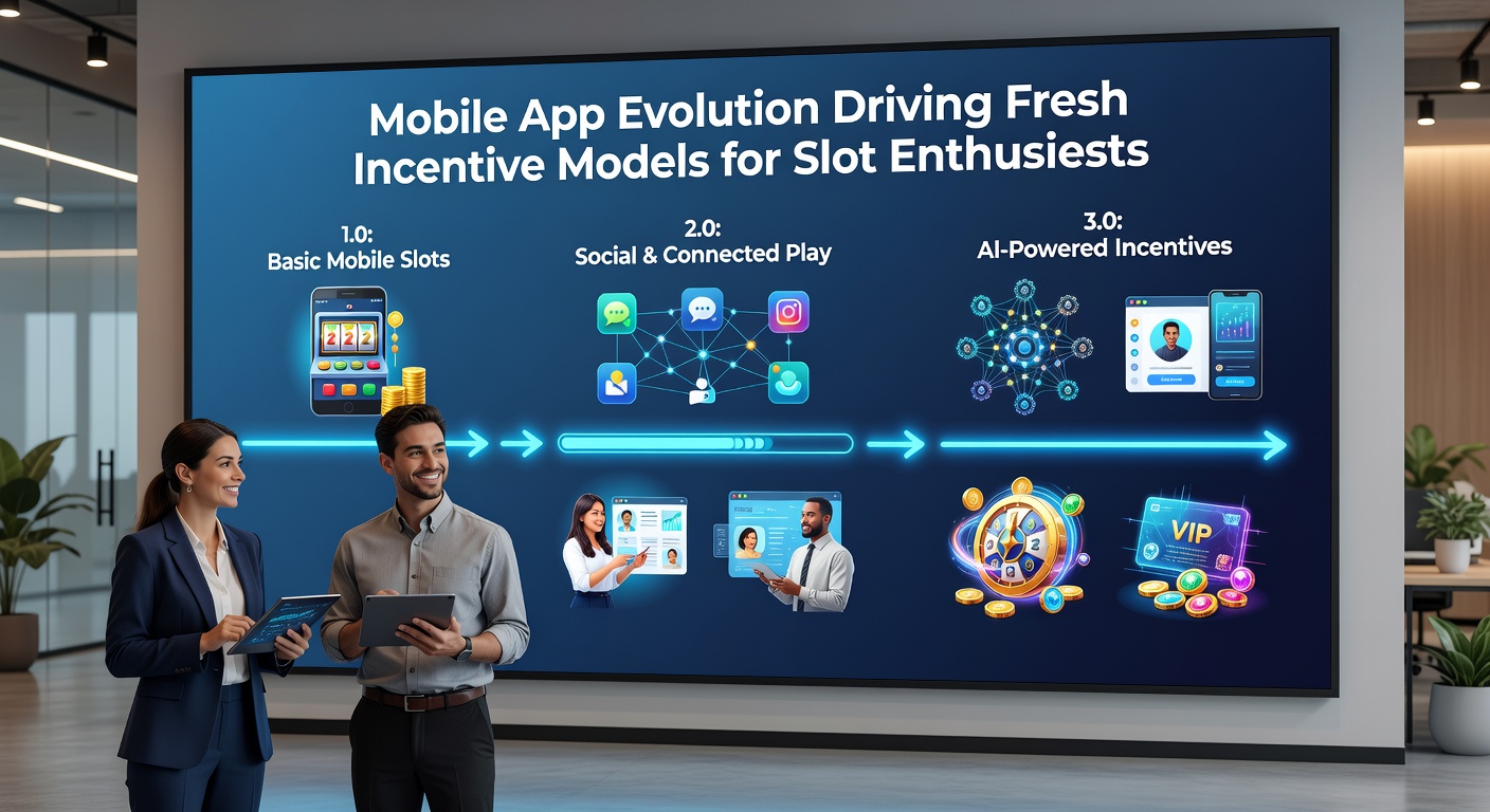 Smartphone screen showing evolving slot reward dashboard with layered incentives and achievement progress