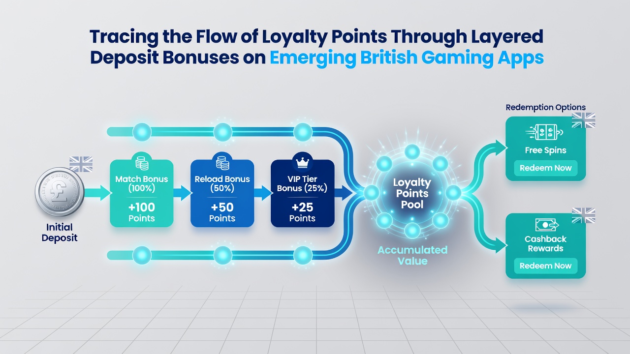 Mobile app screenshot displaying loyalty point balance updates after a series of deposit bonuses