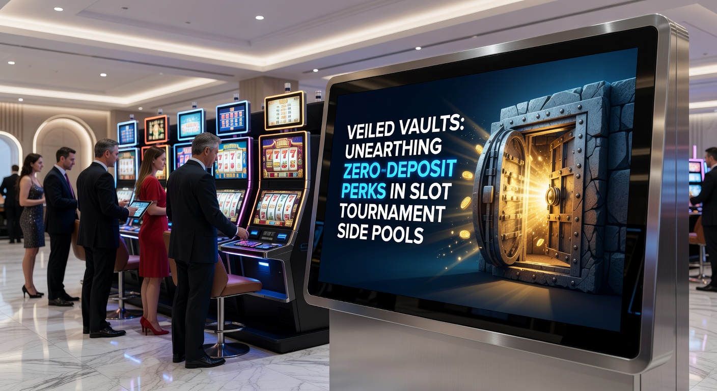 Close-up of a mobile slot screen showing side pool notifications with no-deposit free spin rewards popping up next to tournament progress bars
